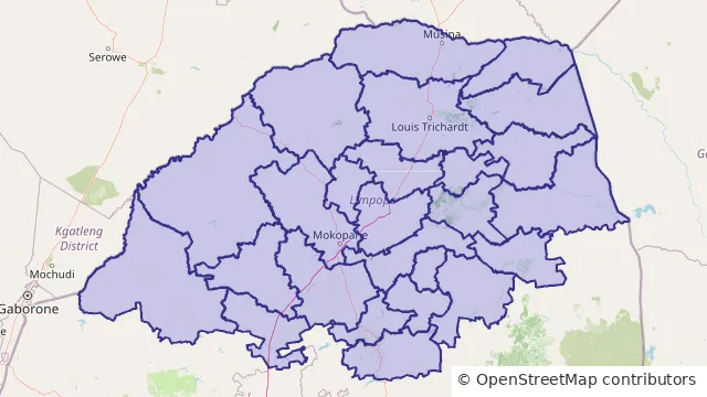 Map of Limpopo