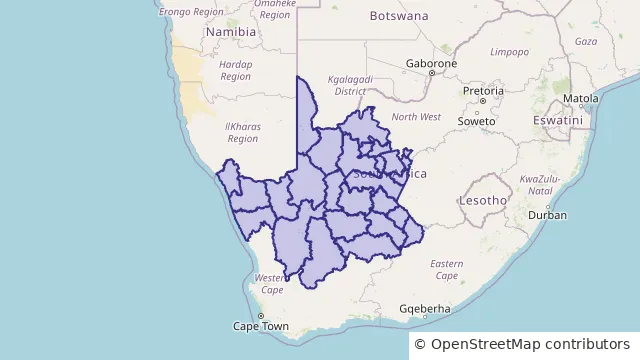 Map of Northern Cape