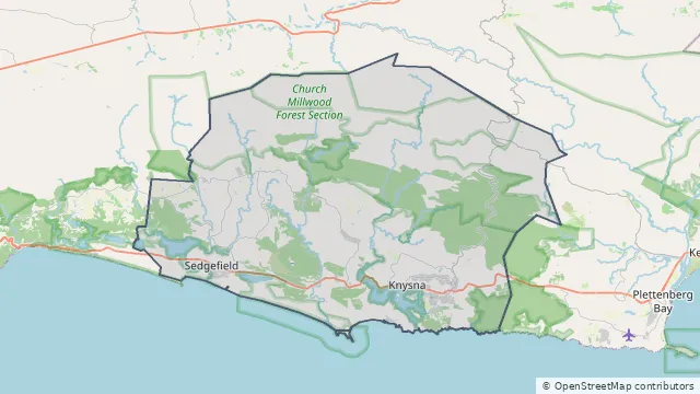 Map of Knysna